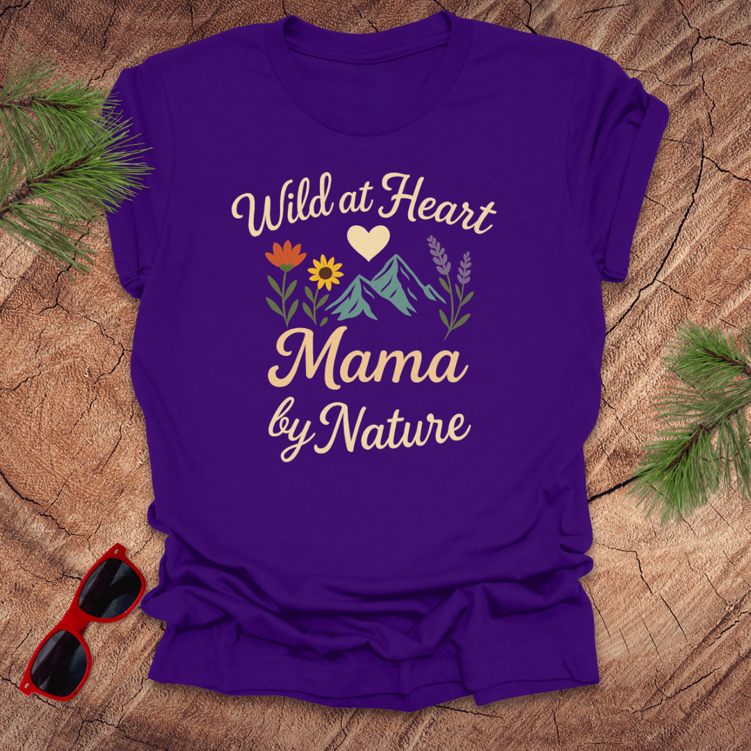 Wild Heart Mama by Nature Tee - Wandering Owl Adventure Gear