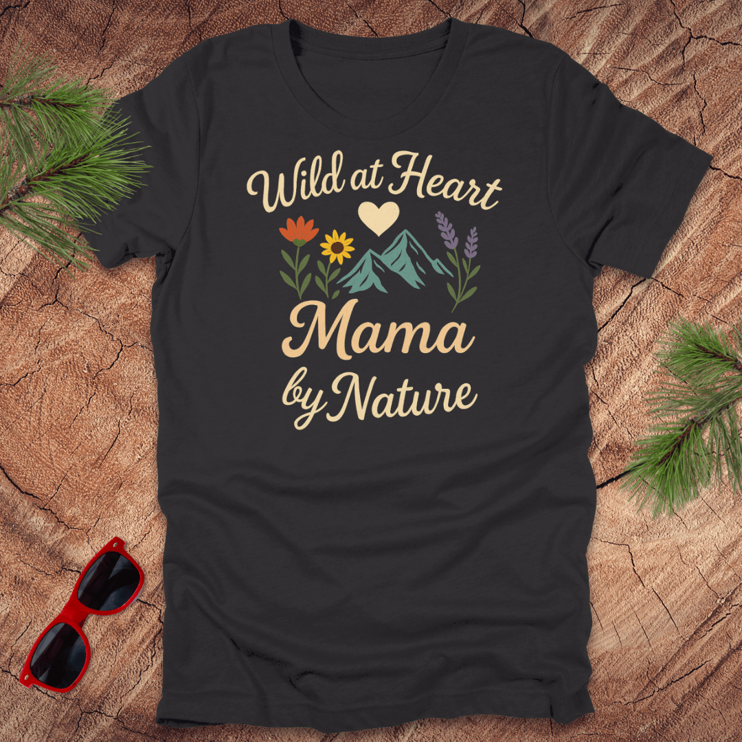 Wild Heart Mama by Nature Tee - Wandering Owl Adventure Gear