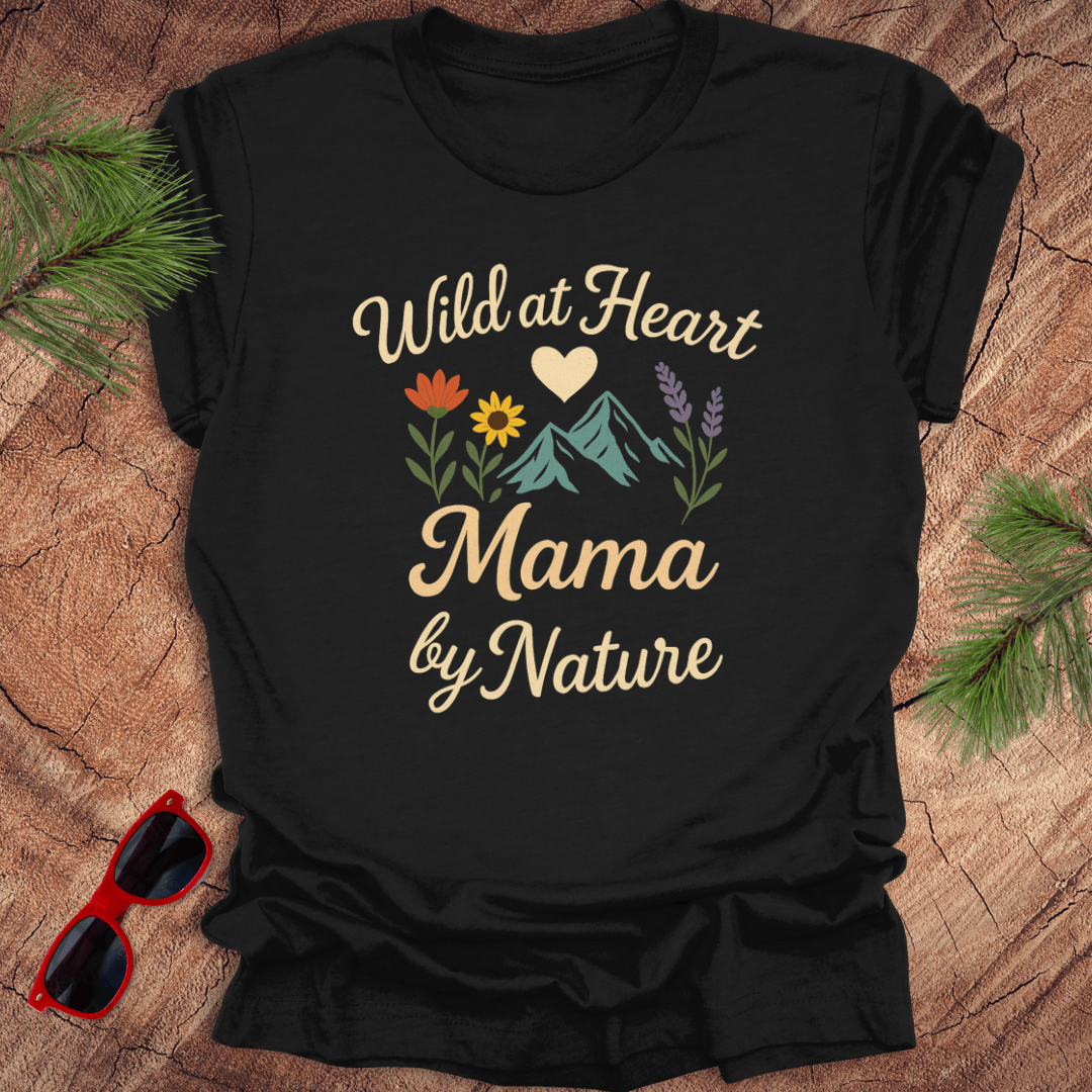 Wild Heart Mama by Nature Tee - Wandering Owl Adventure Gear
