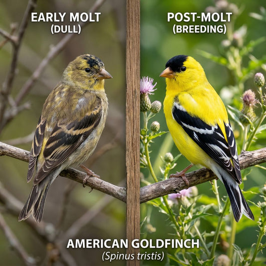 Glow Up: The Goldfinch Molt and Spring