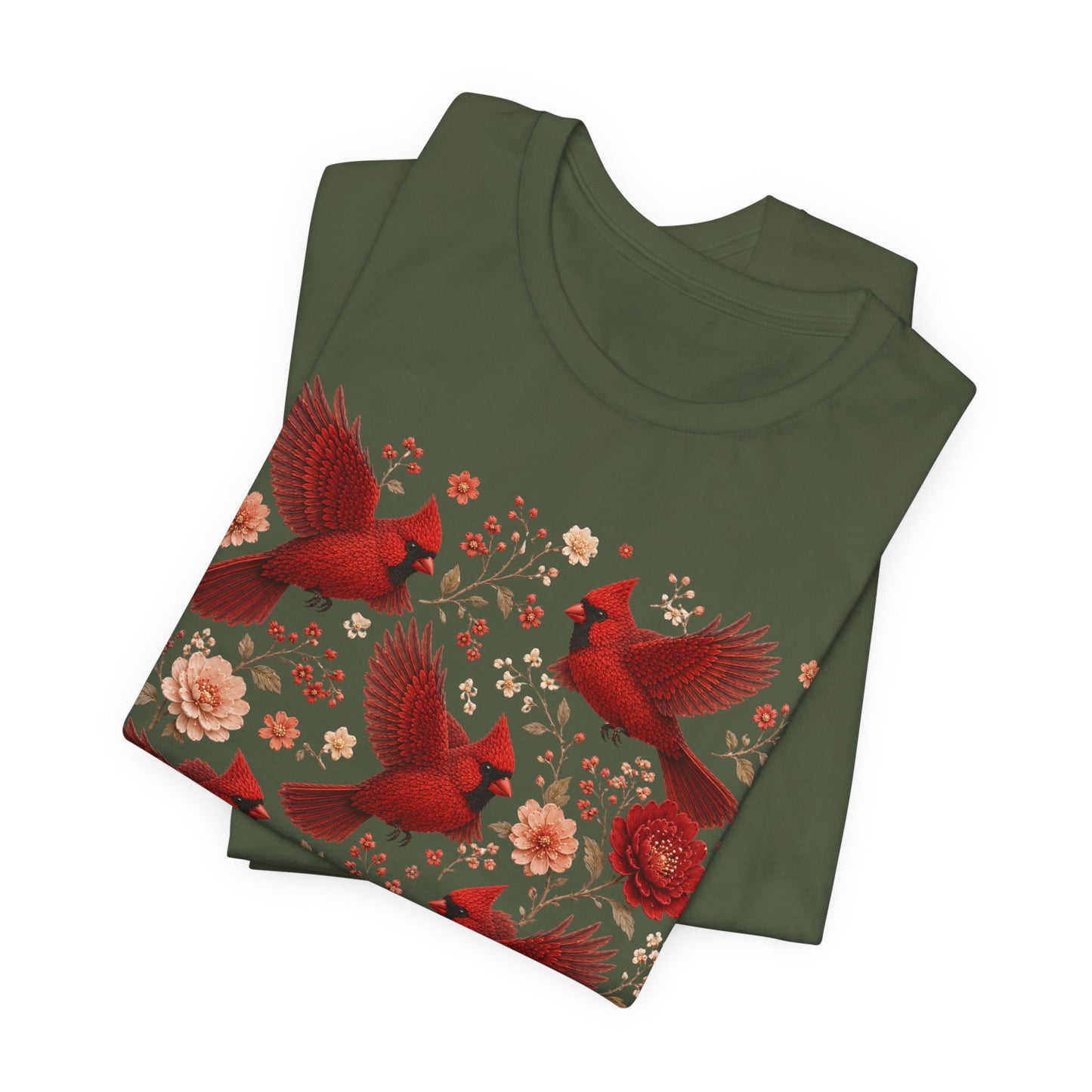 Flower Cardinal Group Tee