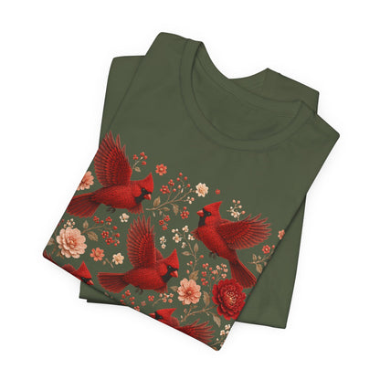 Flower Cardinal Group Tee