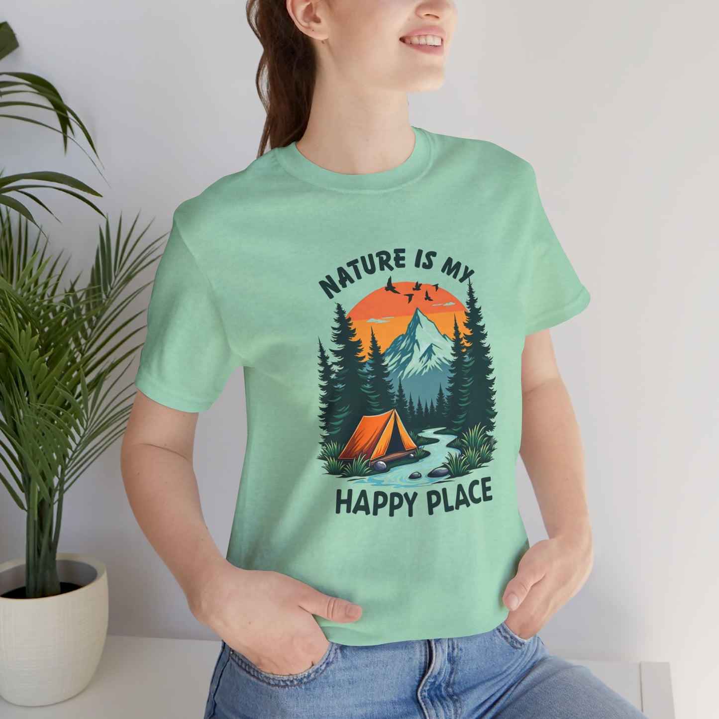 Nature Is My Happy Place Unisex Tee