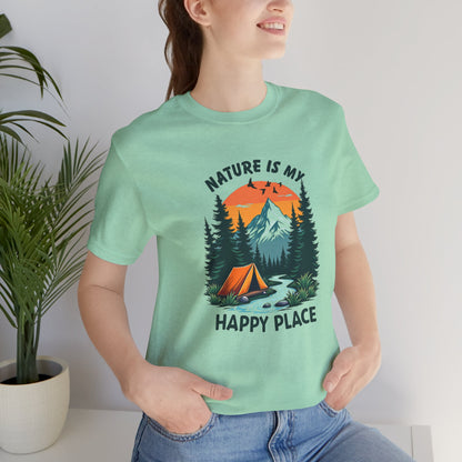 Nature Is My Happy Place Unisex Tee