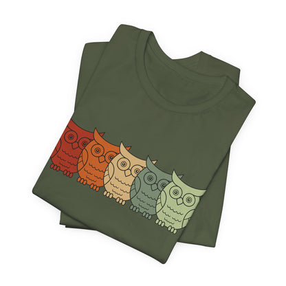 Owls on Parade Rainbow Owls Tee