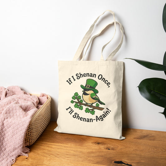 Shenanigan Chickadee Canvas Tote Bag