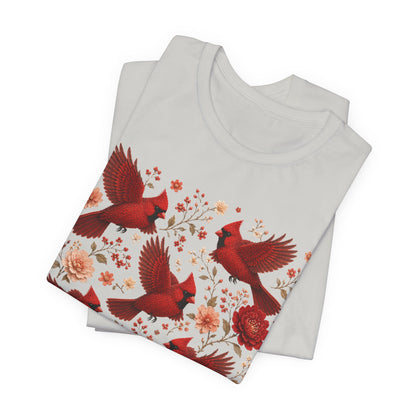 Flower Cardinal Group Tee