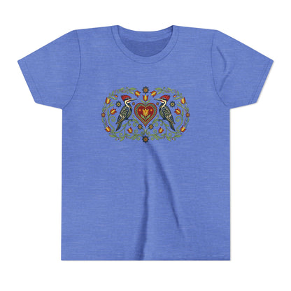 Folk Art Woodpeckers Youth Tee
