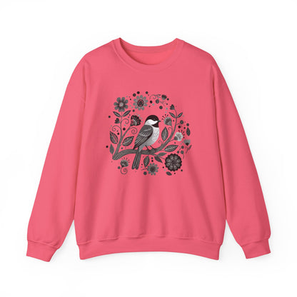Folk Art Chickadee Sweatshirt