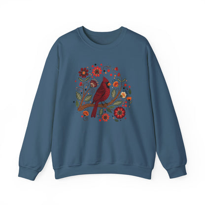 Folk Art Cardinal Sweatshirt