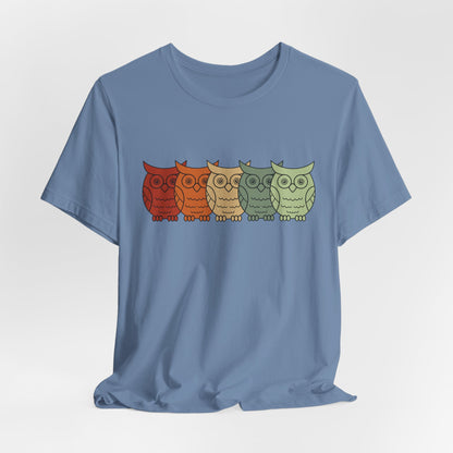 Owls on Parade Rainbow Owls Tee