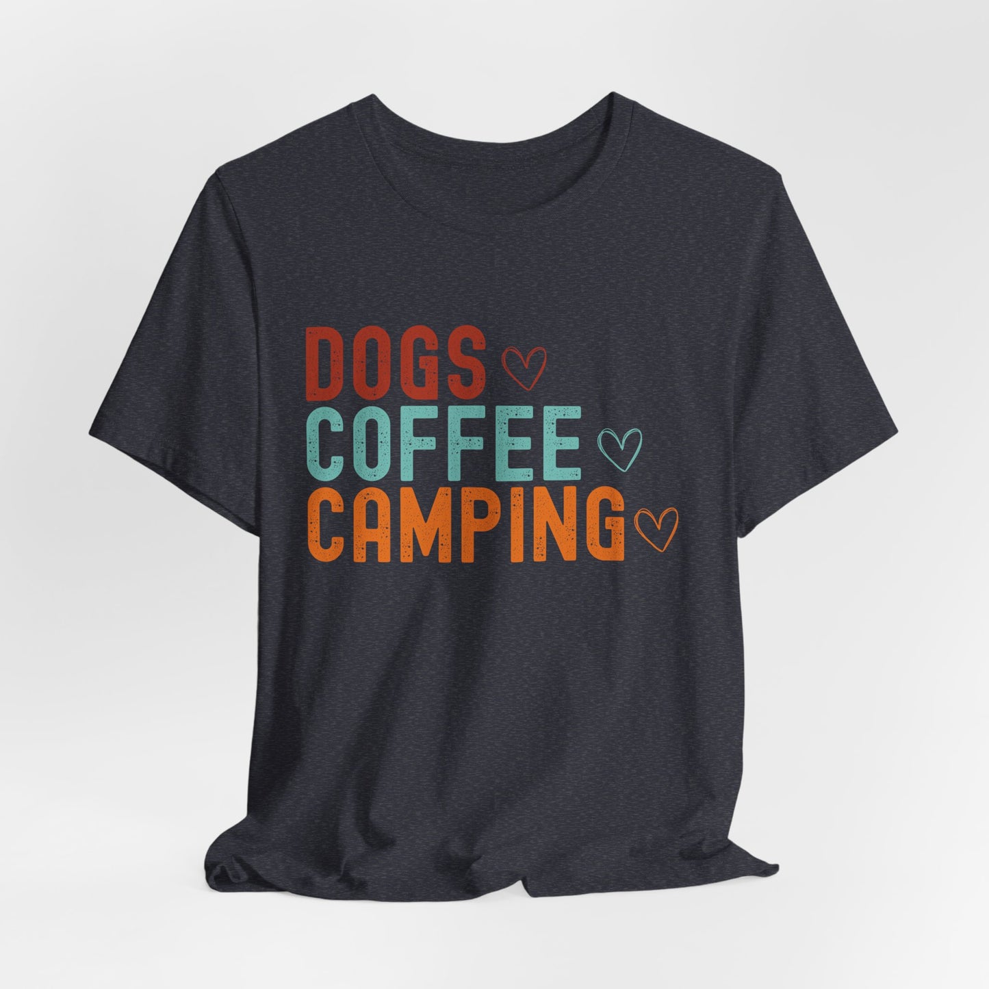 Dogs, Coffee, Camping Tee