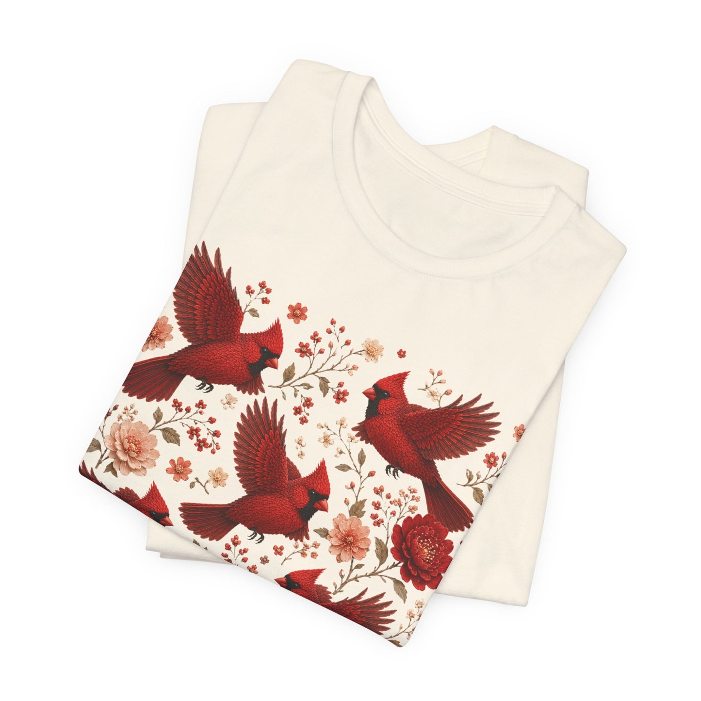 Flower Cardinal Group Tee