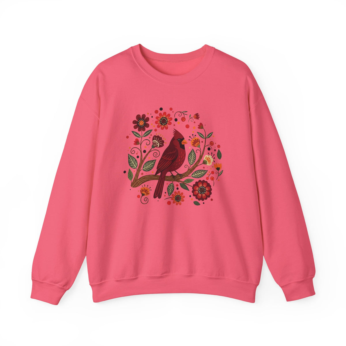 Folk Art Cardinal Sweatshirt