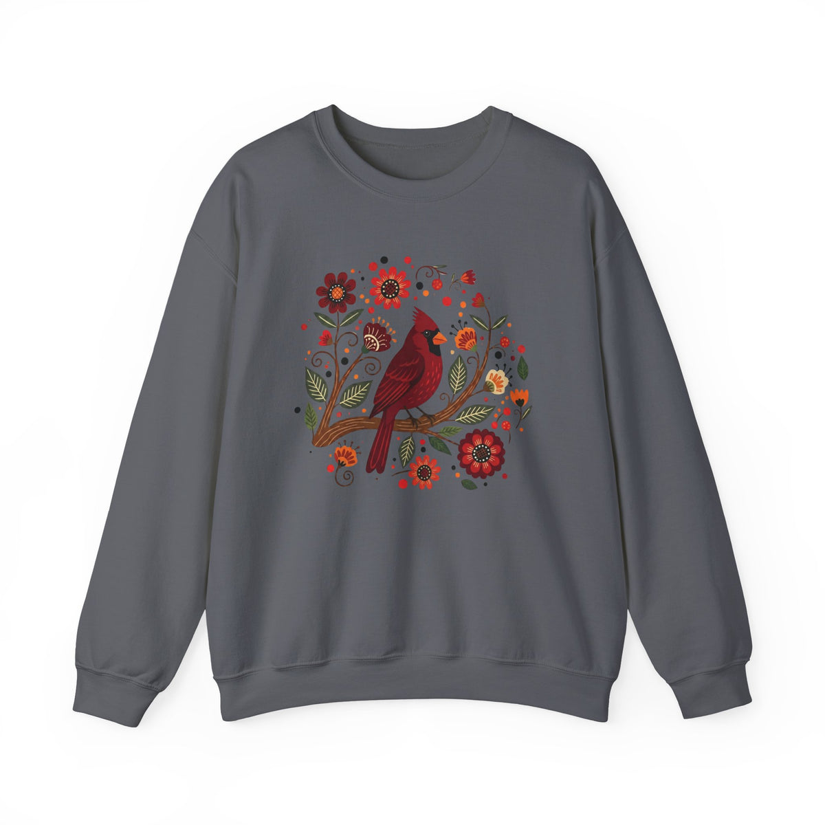 Folk Art Cardinal Sweatshirt