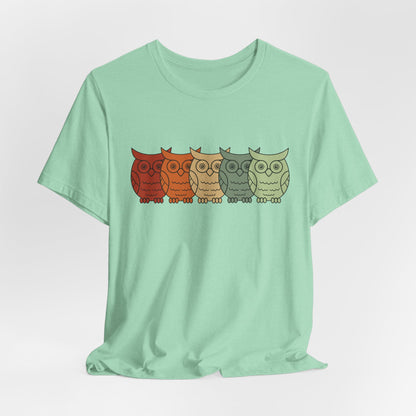 Owls on Parade Rainbow Owls Tee