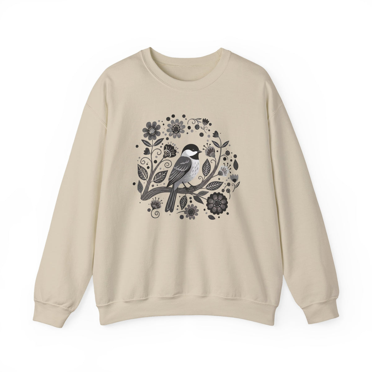 Folk Art Chickadee Sweatshirt