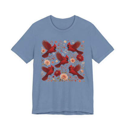 Flower Cardinal Group Tee