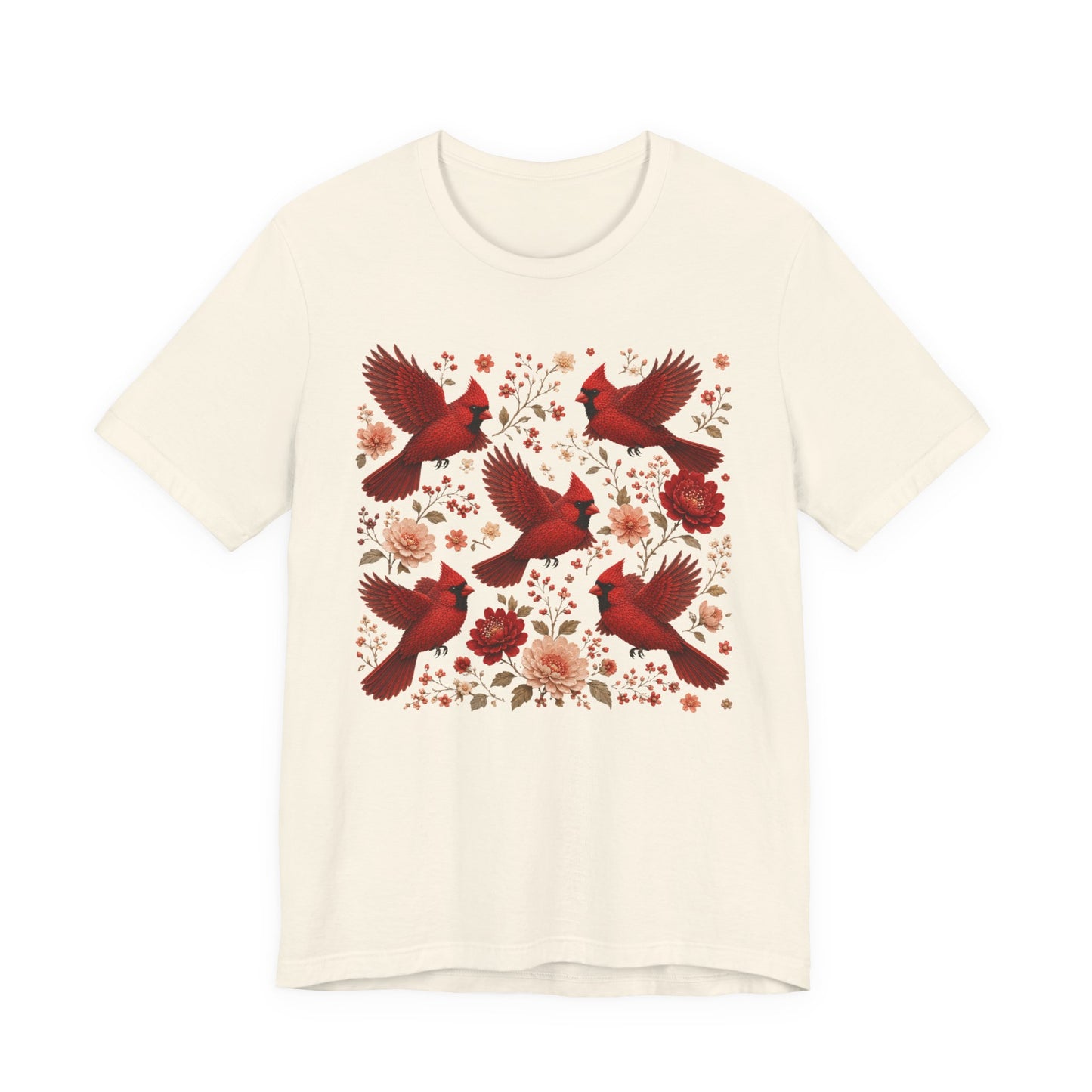 Flower Cardinal Group Tee