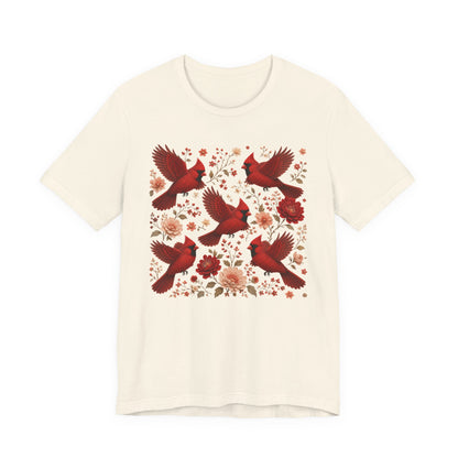 Flower Cardinal Group Tee