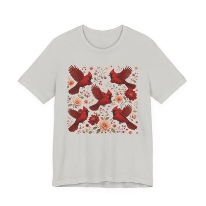Flower Cardinal Group Tee