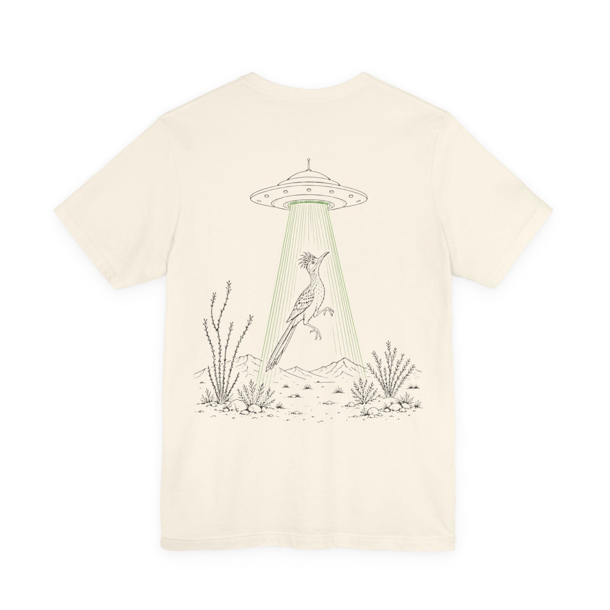 Roadrunner and UFO Back Design Tee