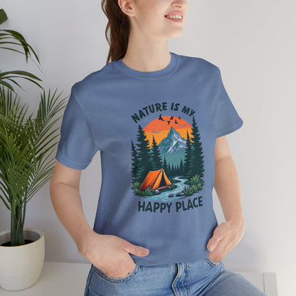 Nature Is My Happy Place Unisex Tee