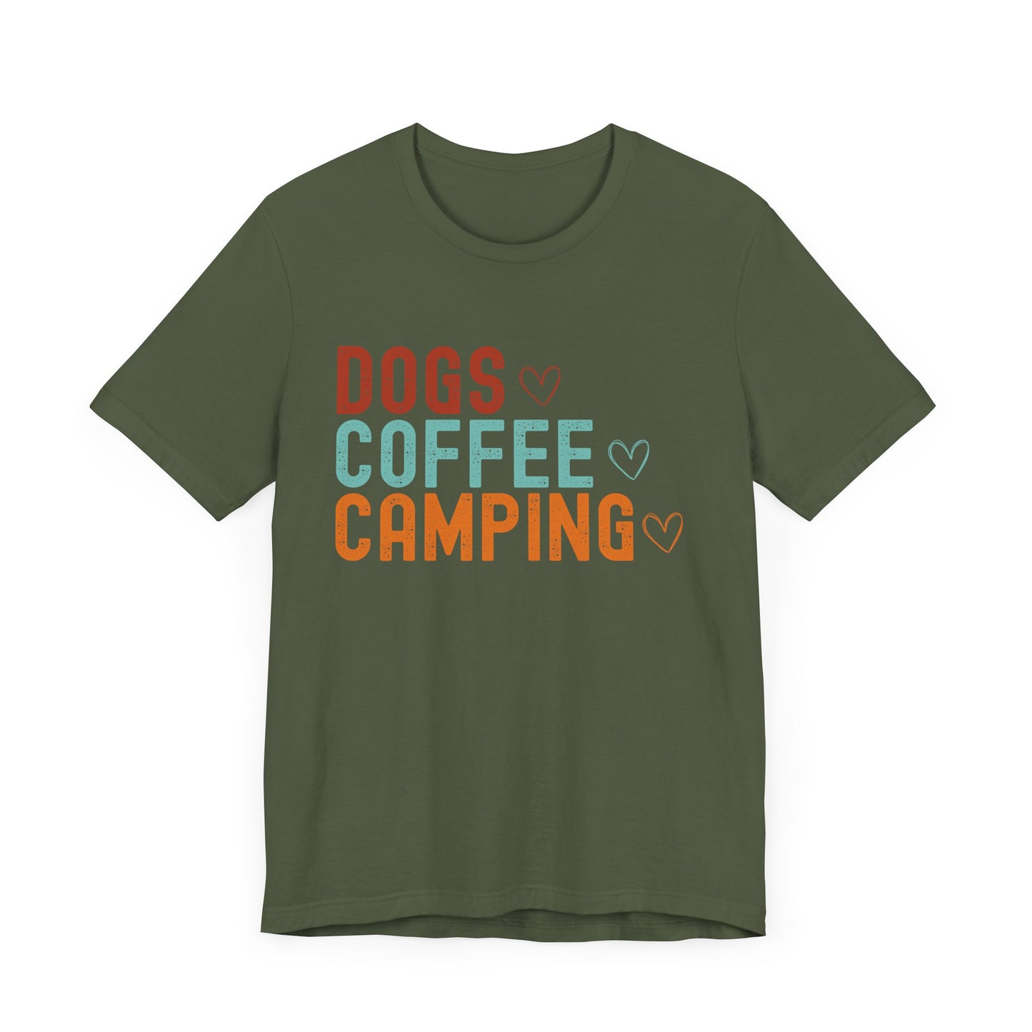 Dogs, Coffee, Camping Tee