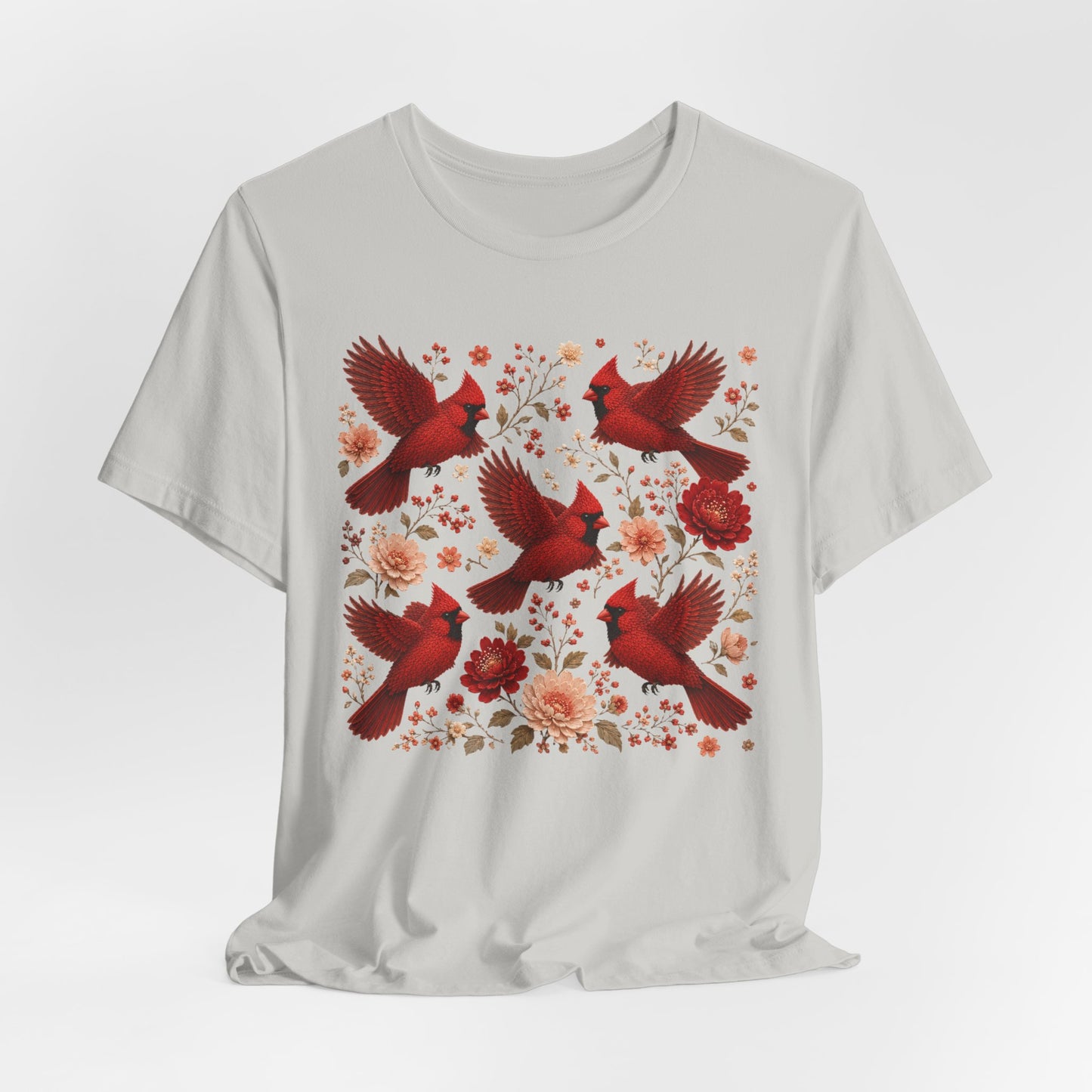 Flower Cardinal Group Tee