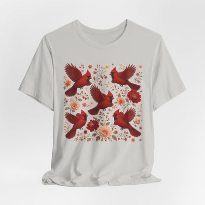 Flower Cardinal Group Tee