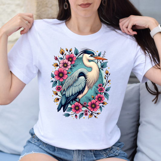 Heron Floral T-Shirt