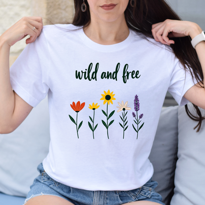 Wild and Free Floral Tee