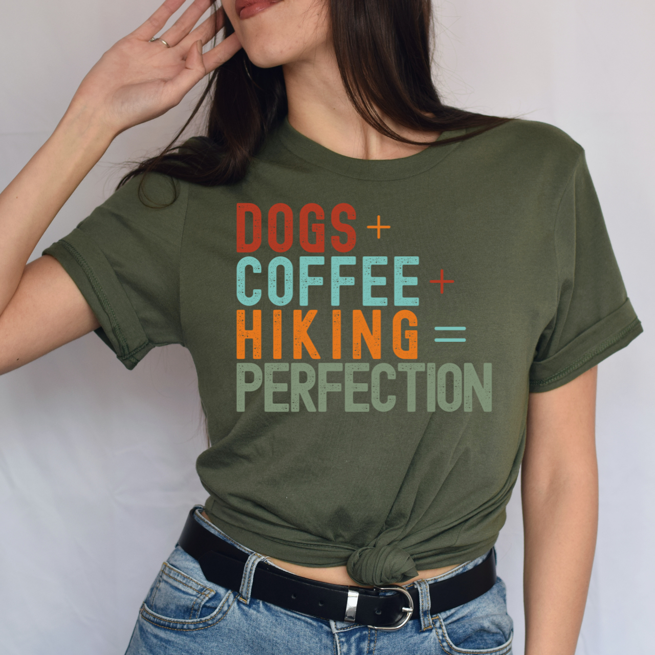 Dogs + Coffee + Hiking = Perfection Tee