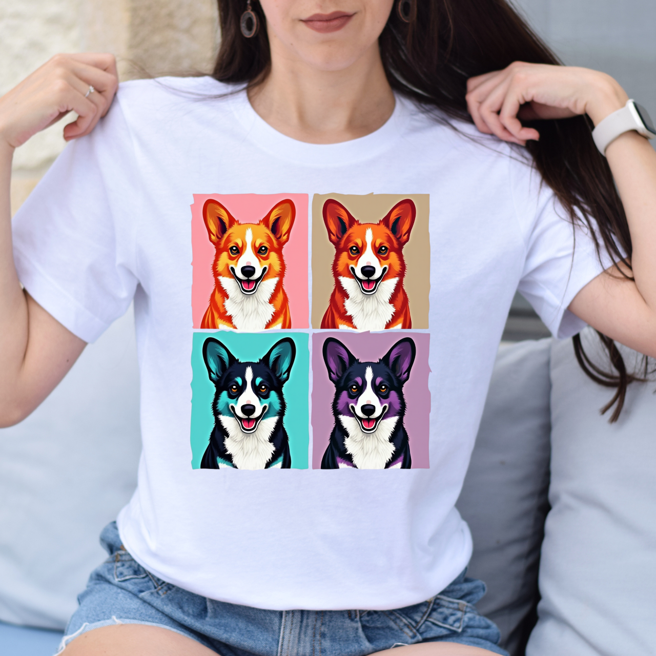 Cute Corgi Pop Art Tee