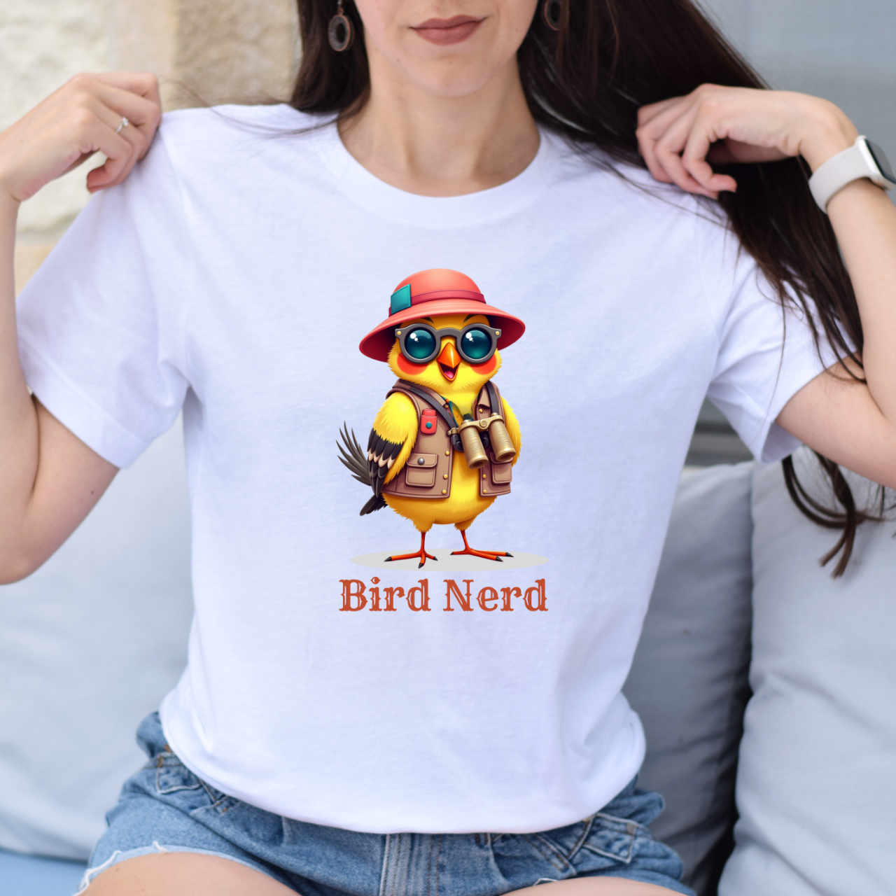 Bird Nerd Goldfinch Tee