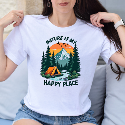 Nature Is My Happy Place Unisex Tee