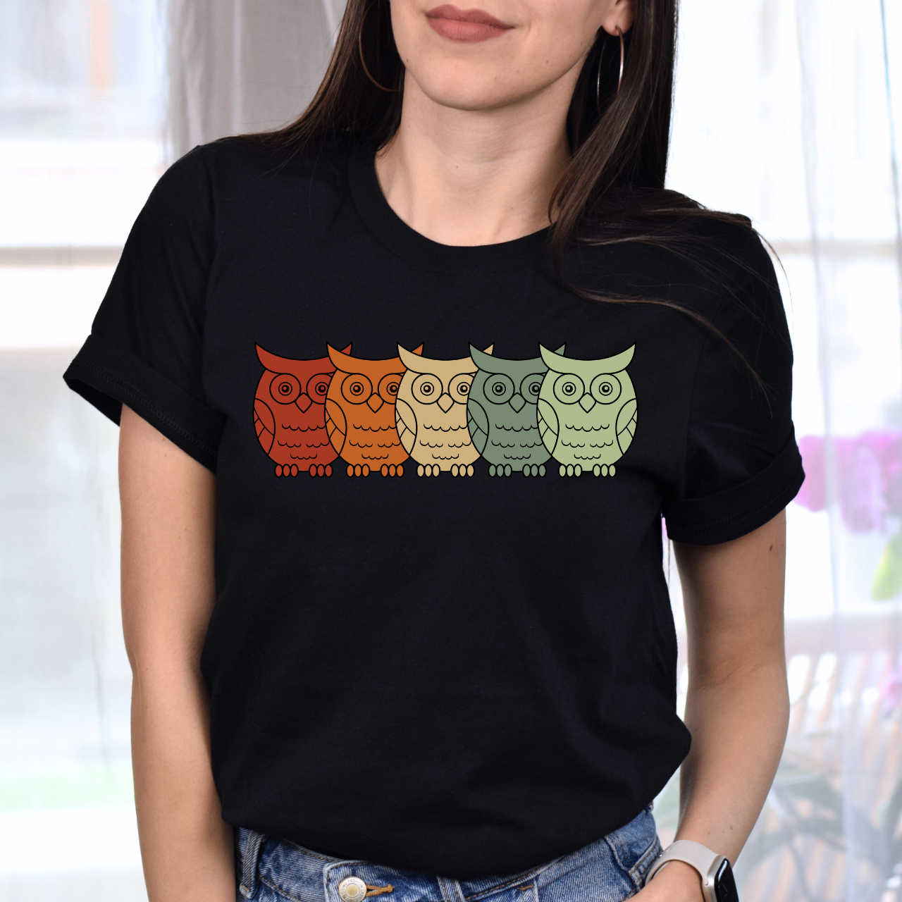 Owls on Parade Rainbow Owls Tee