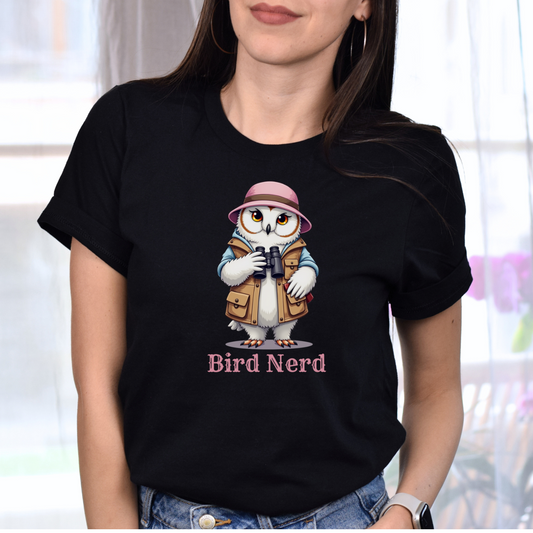 Bird Nerd Snowy Owl Tee