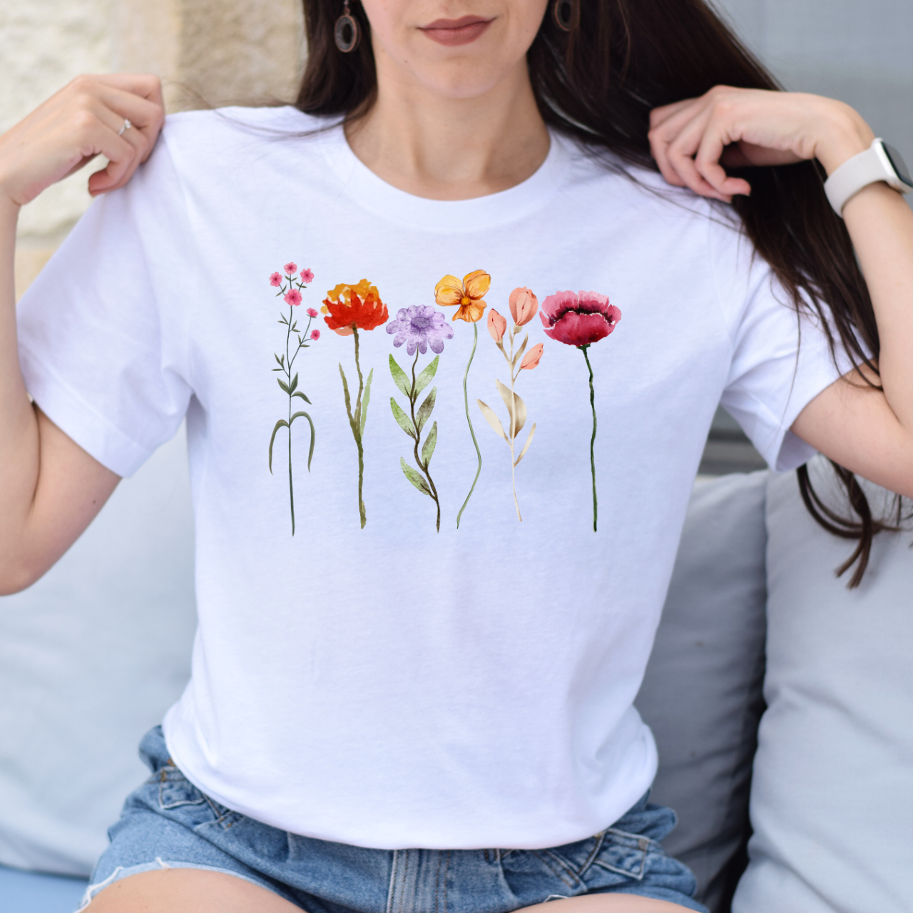 Tall Flowers Art Tee