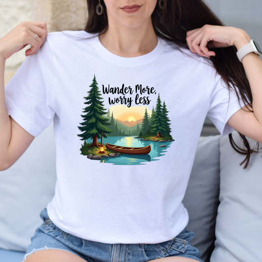 Wander More, Worry Less Tee