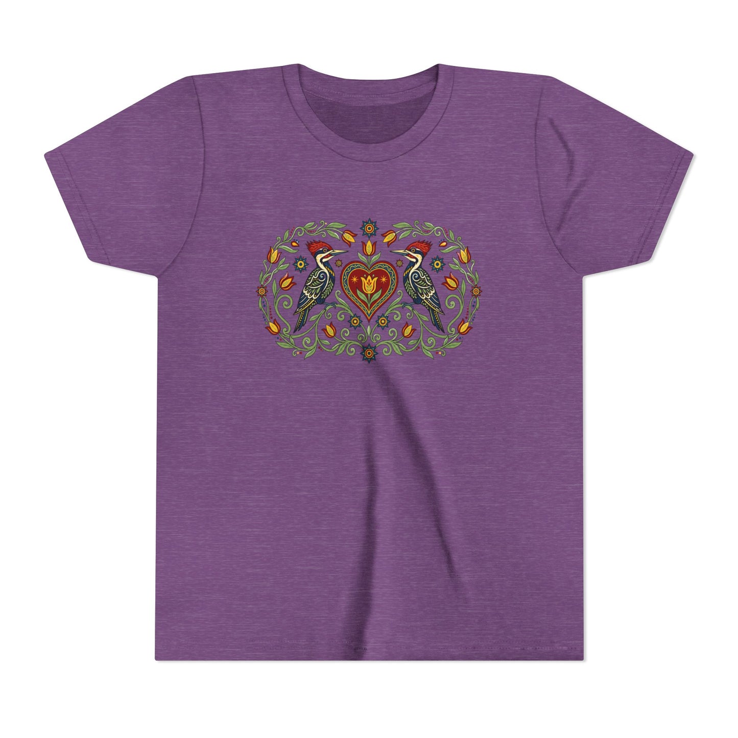 Folk Art Woodpeckers Youth Tee