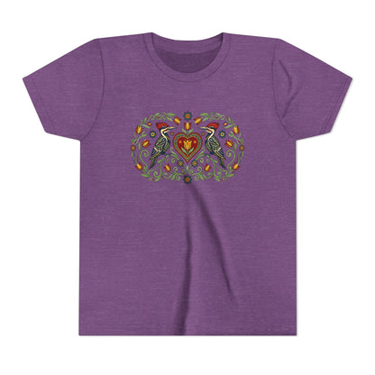 Folk Art Woodpeckers Youth Tee