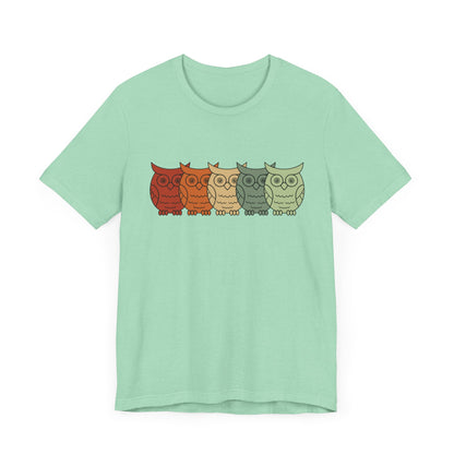 Owls on Parade Rainbow Owls Tee