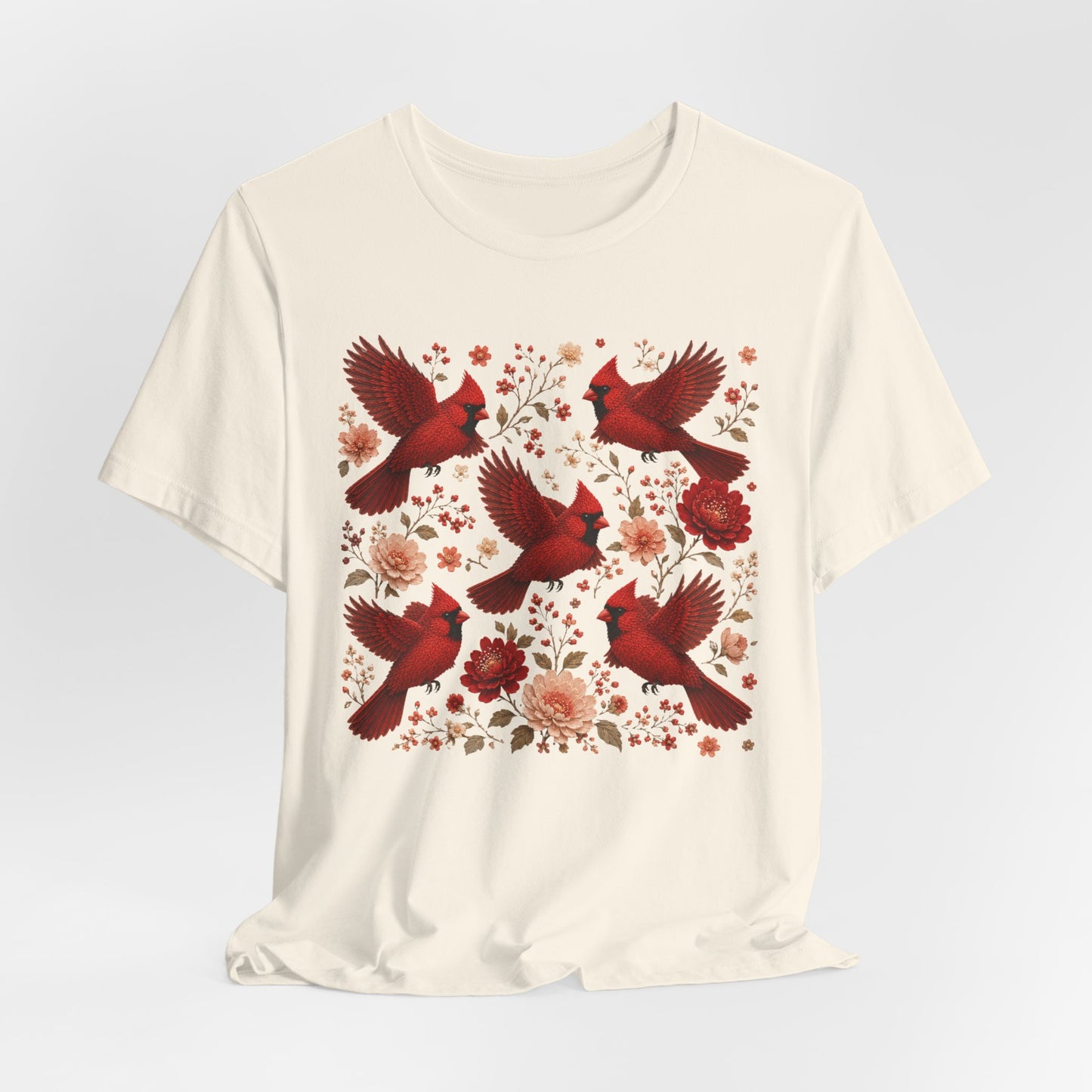 Flower Cardinal Group Tee