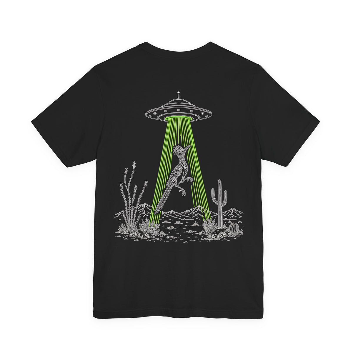 Roadrunner and UFO Back Design Tee