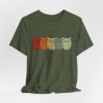 Owls on Parade Rainbow Owls Tee