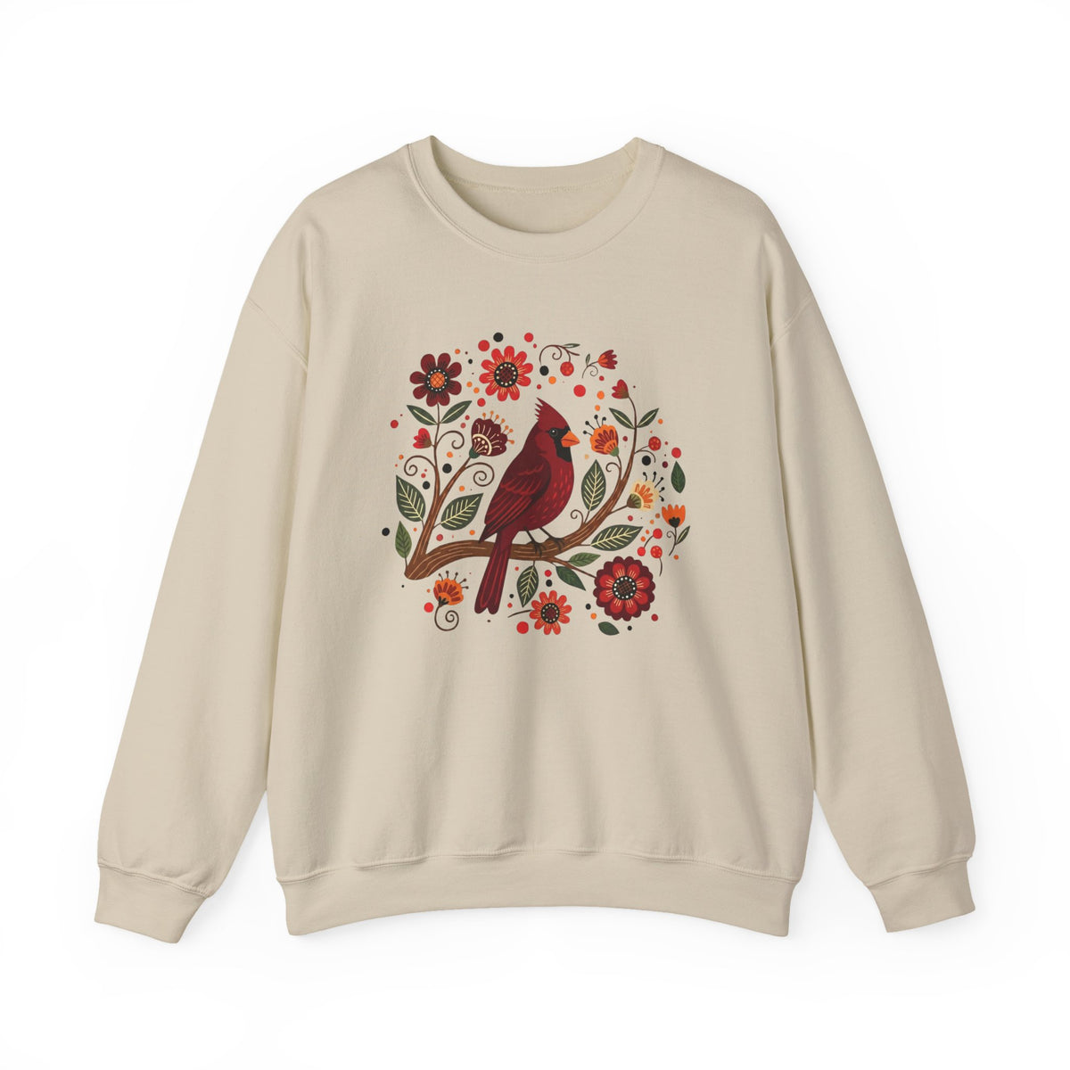 Folk Art Cardinal Sweatshirt