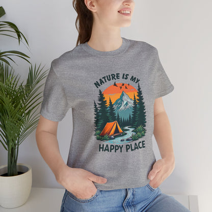 Nature Is My Happy Place Unisex Tee