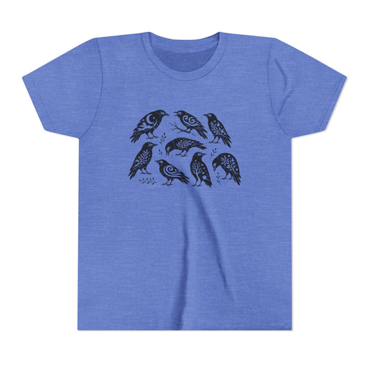 Folk-Art Crows Youth Tee