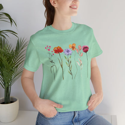 Tall Flowers Art Tee